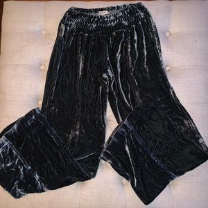 Free People Velvet Wide Leg Pants
